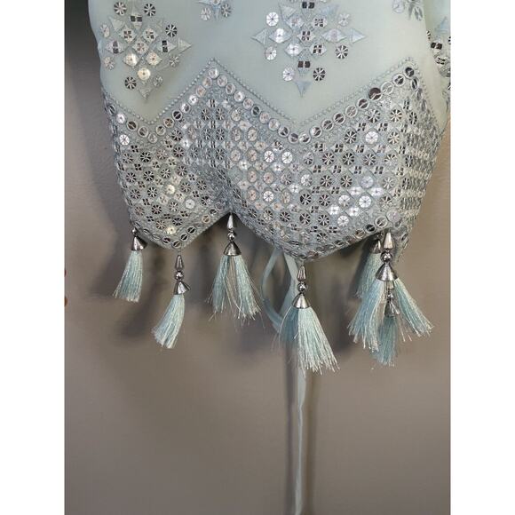 Womens Size 24 Corset, Tassel Top Made In‎ India - Picture 4 of 9